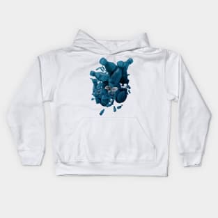 Polar Bear in Plastic Iceberg Kids Hoodie